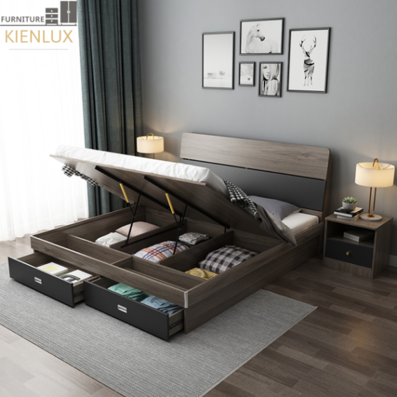 Giường Ngủ Gỗ Công Nghiệp GNKL-001