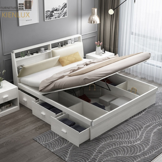 Giường Ngủ Đẹp Gỗ Công Nghiệp Hiện Đại-GNKL004