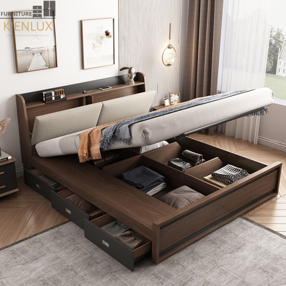 Giường Ngủ Gỗ Công Nghiệp GNKL-002