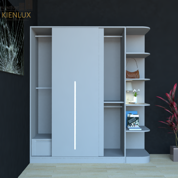 Tủ Quần Áo Cửa Lùa Thiết Kế Hiện Đại TAKL-030