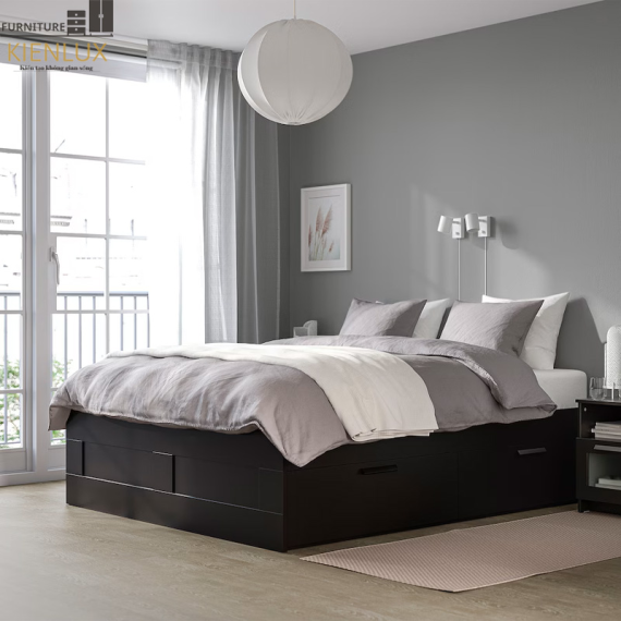 Giường Ngủ Cao Cấp Chất Lượng Phong Cách Hiện Đại -Kienlux066
