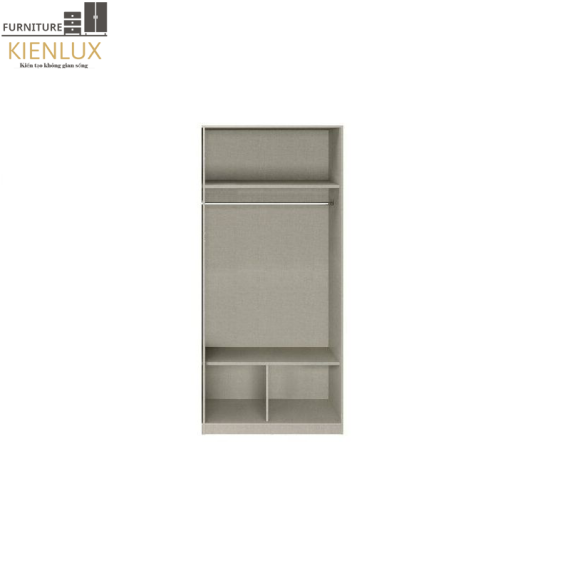 Tủ Quần Áo Gỗ Công Nghiệp 2 Cánh Có Gương-TAKL019