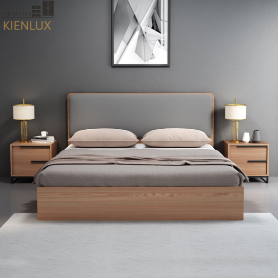 Giường Ngủ Đẹp Hiện Đại Bằng Gỗ Sang Trọng-GNKL009