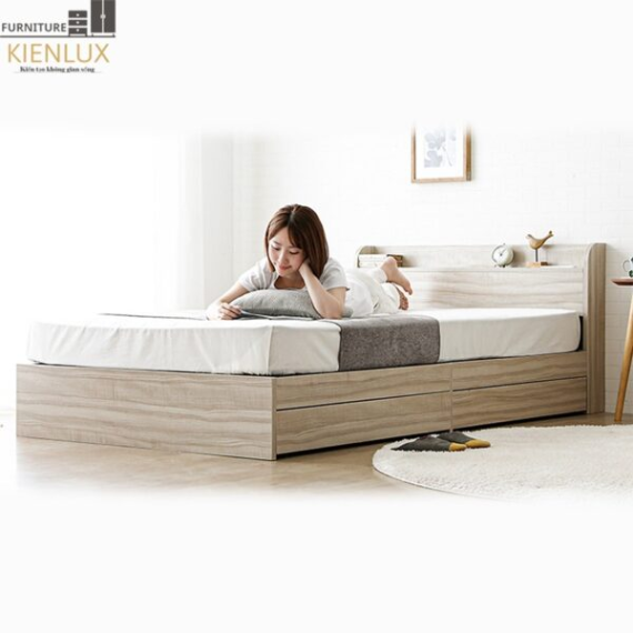 Giường Ngủ Gỗ Công Nghiệp Thiết Kế Sang Trọng GNKL-015