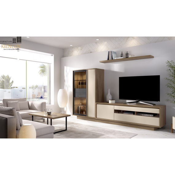 Mẫu Kệ Tivi Phòng Khách Gỗ Công Nghiệp-KTVKL012