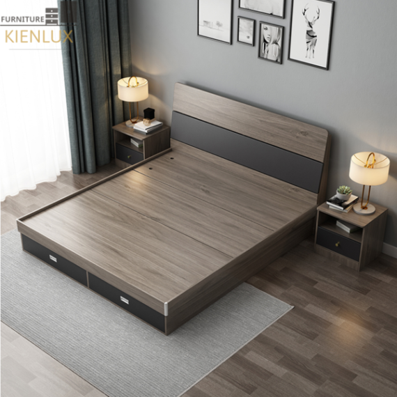 Giường Ngủ Gỗ Công Nghiệp GNKL-001