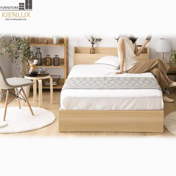 Giường Ngủ Chất Liệu Gỗ Công Nghiệp Hiện Đại GNKL-014