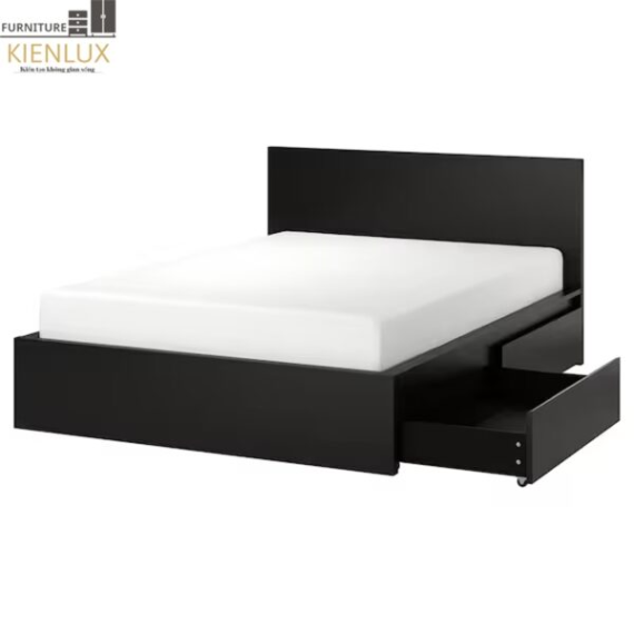 Giường Ngủ Đôi Gỗ Công Nghiệp Hiện Đại GNKL-025