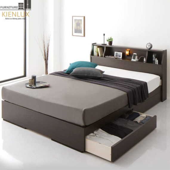 Giường Ngủ Hiện Đại Gỗ Công Nghiệp Dành Cho Gia Đình GNKL-028