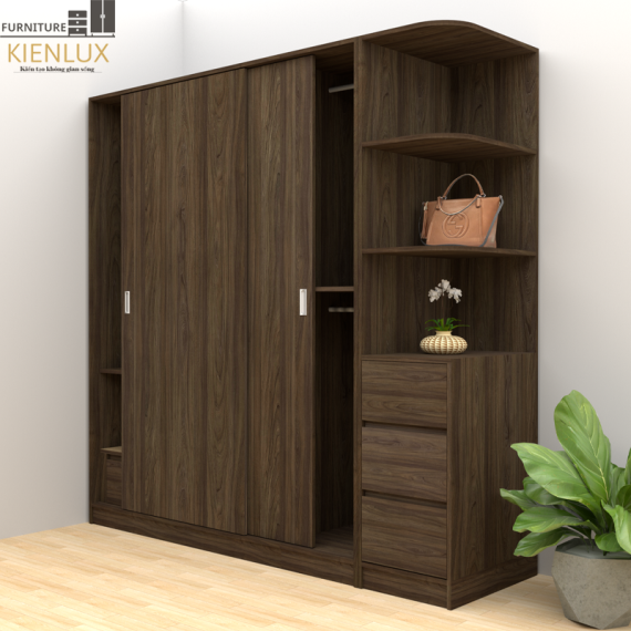 Tủ Quần Áo Cửa Lùa 2 Cánh TAKL-023