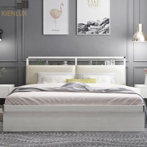 Giường Ngủ Đẹp Gỗ Công Nghiệp Hiện Đại-GNKL004