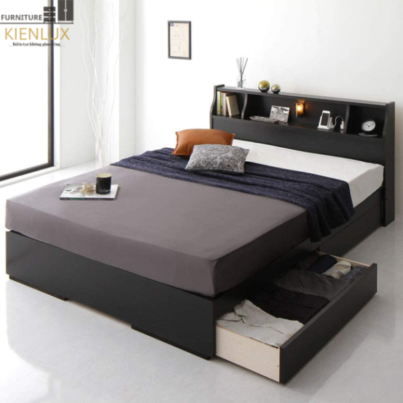 Giường Ngủ Hiện Đại Gỗ Công Nghiệp Dành Cho Gia Đình GNKL-028