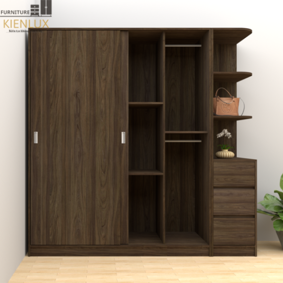 Tủ Quần Áo Cửa Lùa 2 Cánh TAKL-023