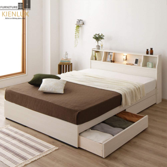 Giường Ngủ Hiện Đại Gỗ Công Nghiệp Dành Cho Gia Đình GNKL-028