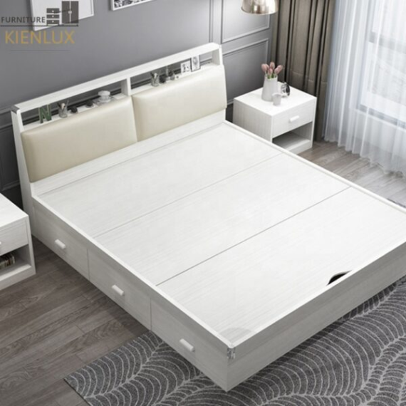 Giường Ngủ Đẹp Gỗ Công Nghiệp Hiện Đại-GNKL004