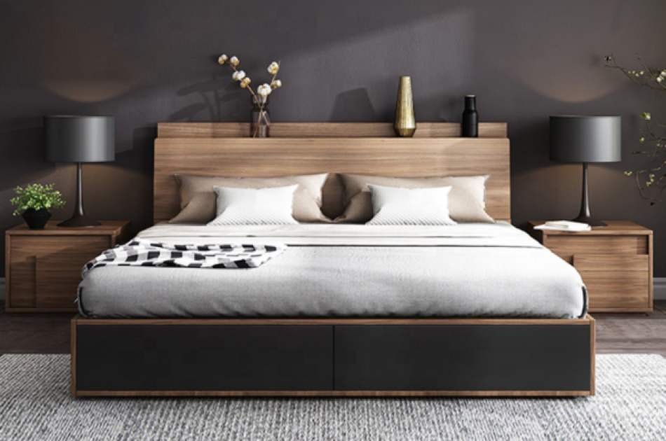 Giường Ngủ Hiện Đại Gỗ Công Nghiệp Chất Lượng-GNKL006