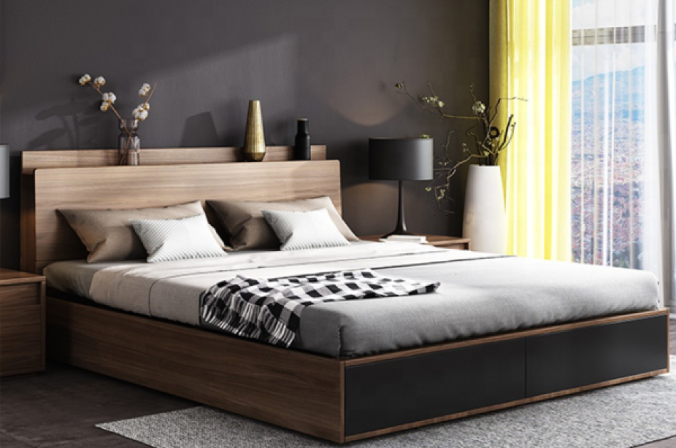 Giường Ngủ Hiện Đại Gỗ Công Nghiệp Chất Lượng-GNKL006