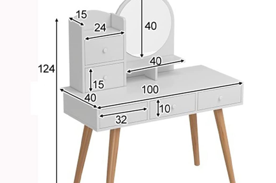Bàn Trang Điểm Đẹp Gỗ Công Nghiệp MDF-BPKL002