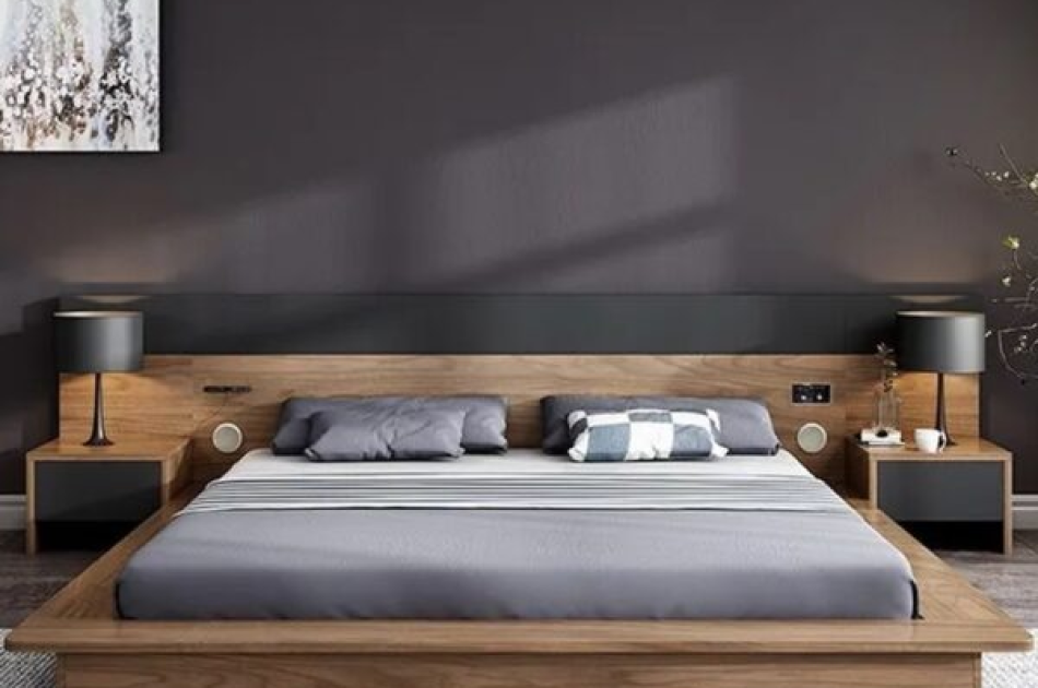 Giường Ngủ Đẹp Gia Đình Hiện Đại GNKL-025