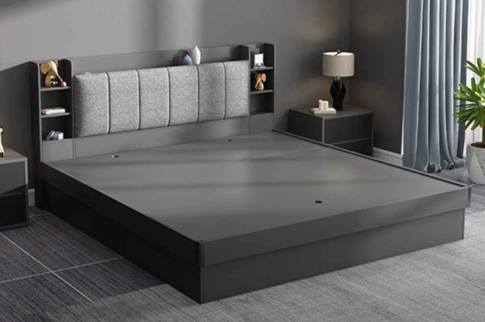 Giường Ngủ Gỗ Công Nghiệp MDF Hiện Đại-GNKL008