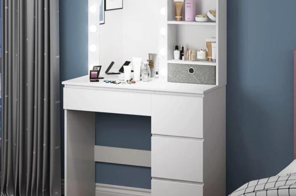 Bàn Trang Điểm Đẹp Hiện Đại Giá Rẻ Gỗ Công Nghiệp-BPKL003