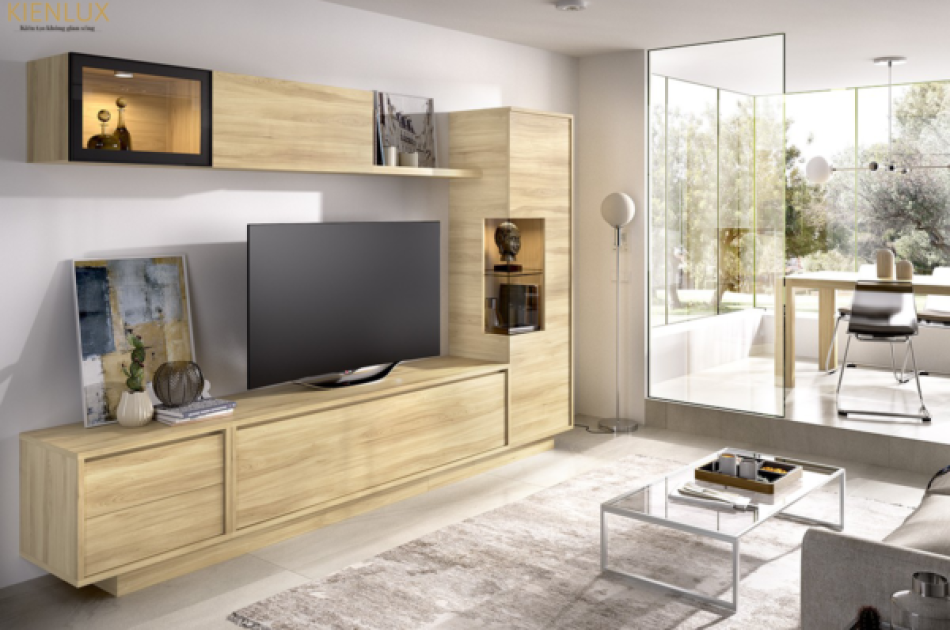 Mẫu Kệ Tivi Phòng Khách Gỗ Công Nghiệp-KTVKL004