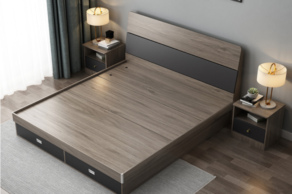 Giường Ngủ Gỗ Công Nghiệp GNKL-001