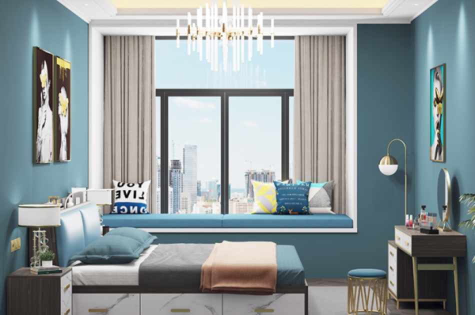 Giường ngủ hiện đại gỗ công nghiệp cao cấp-GNKL005