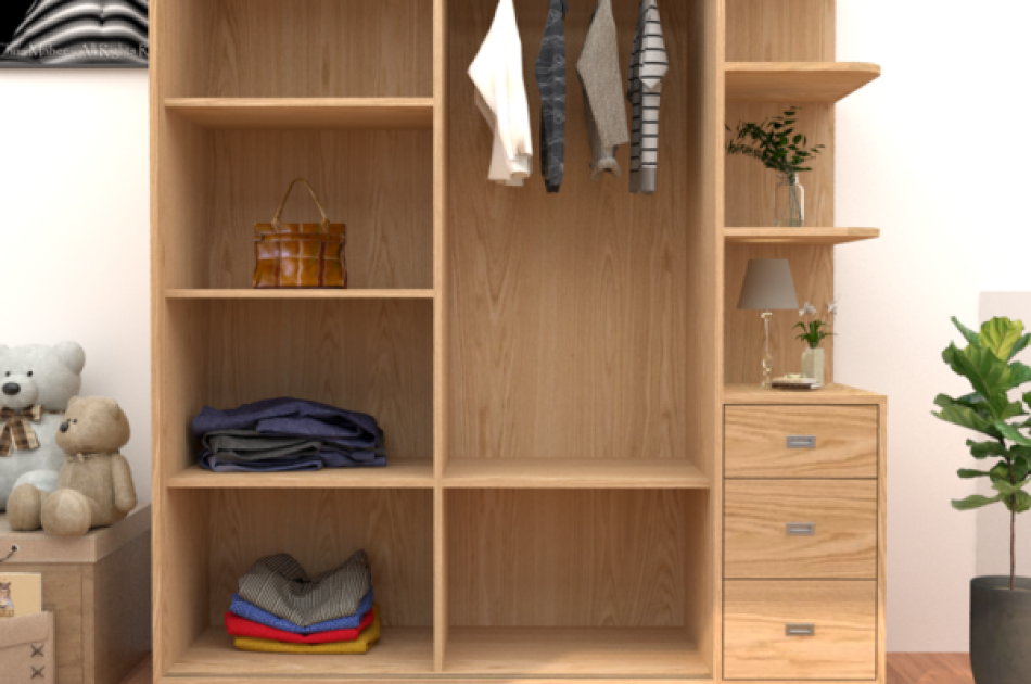 Tủ Quần Áo Gỗ – TAKL14
