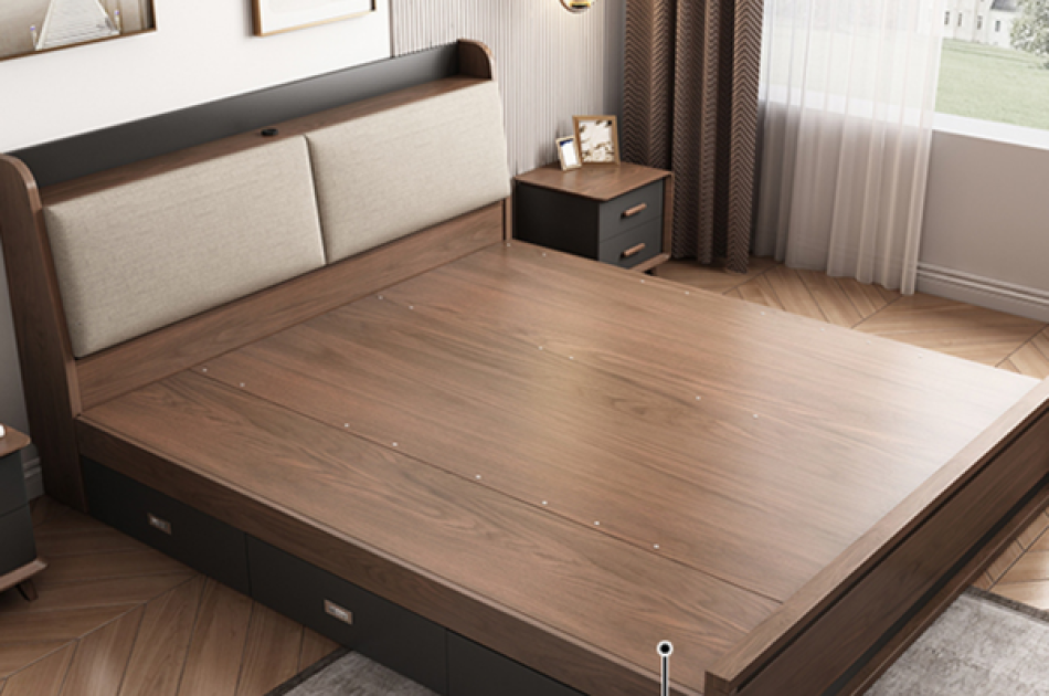 Giường Ngủ Gỗ Công Nghiệp GNKL-003