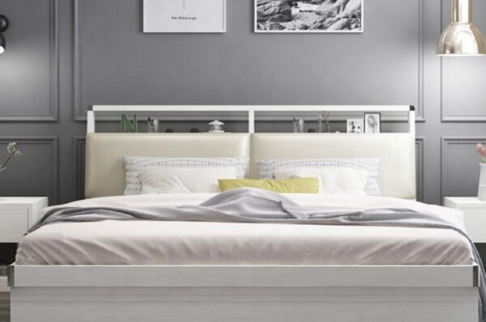 Giường Ngủ Đẹp Gỗ Công Nghiệp Hiện Đại-GNKL004