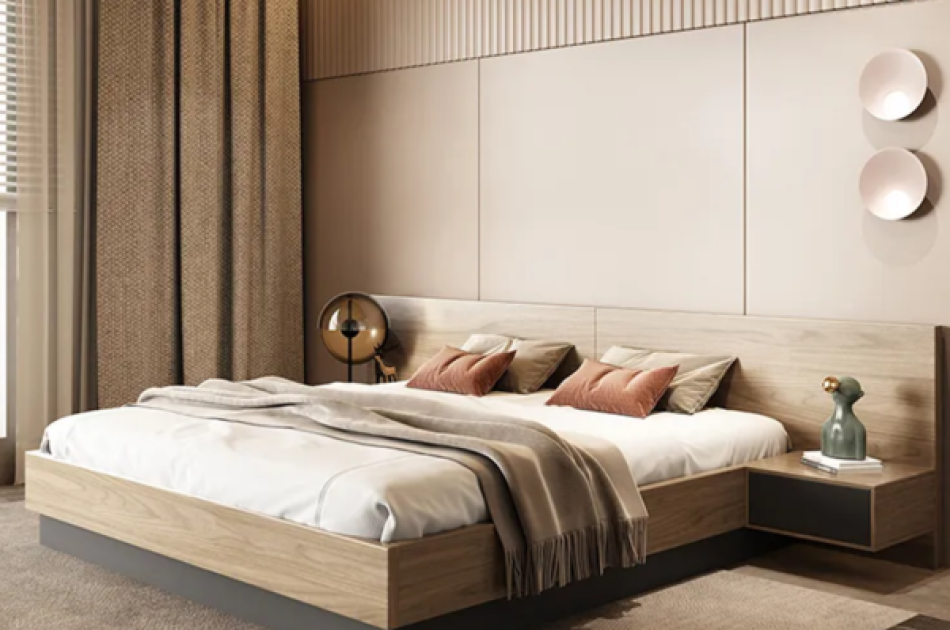 Giường Ngủ Đẹp Gia Đình Hiện Đại GNKL-026