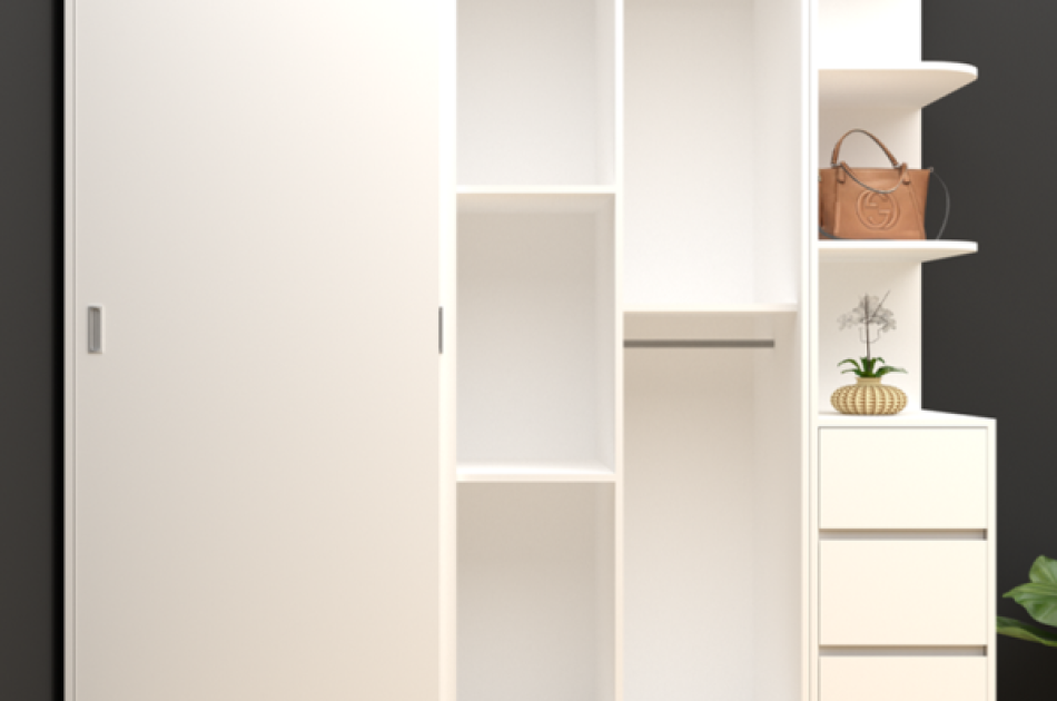 Tủ Quần Áo Cửa Lùa 2 Cánh TAKL-024